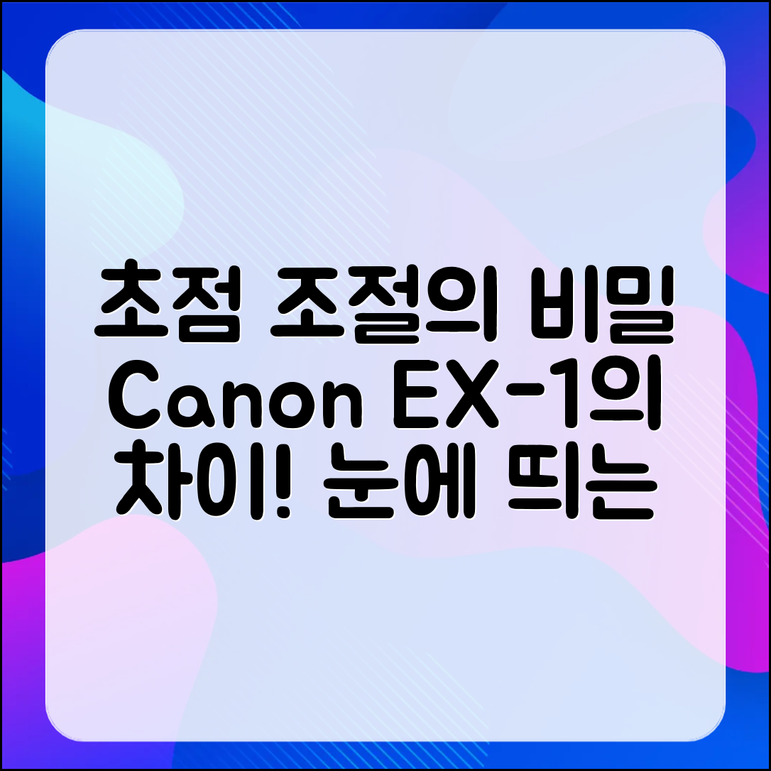 눈에 띄는 차이를 만든 캐논 익서스 초점 조절의 비밀